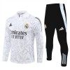 Real Madrid Trenings Collegegenser 2024-25 Kvart-Zip Hvit - Herre